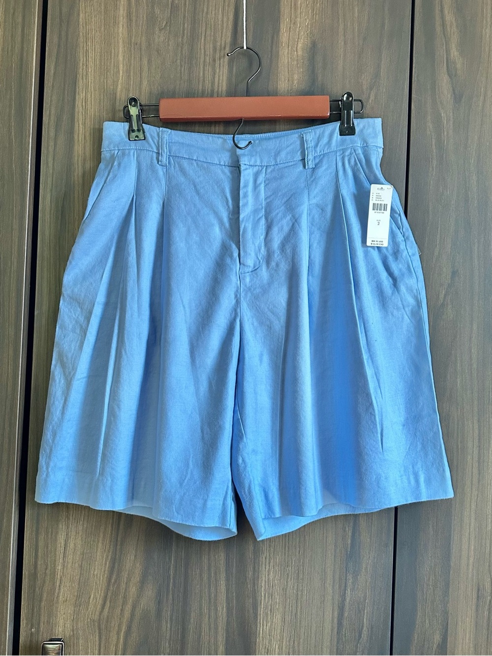 Anthropologie The Avery Pleated  linen Trouser Shorts by Maeve Size 2
